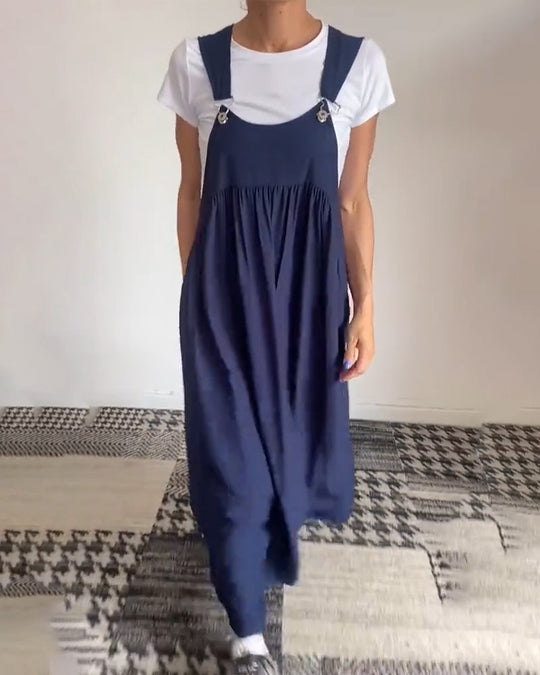 R&B | Kleid Lässig Einfarbig Hosenträger