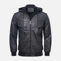 R&B | Hooded Lederjacke
