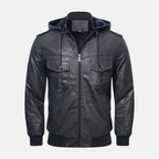 R&B | Hooded Lederjacke