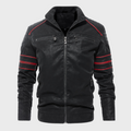 R&B | Herren Dick Gepolstertes Lederjacke