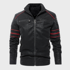 R&B | Herren Dick Gepolstertes Lederjacke