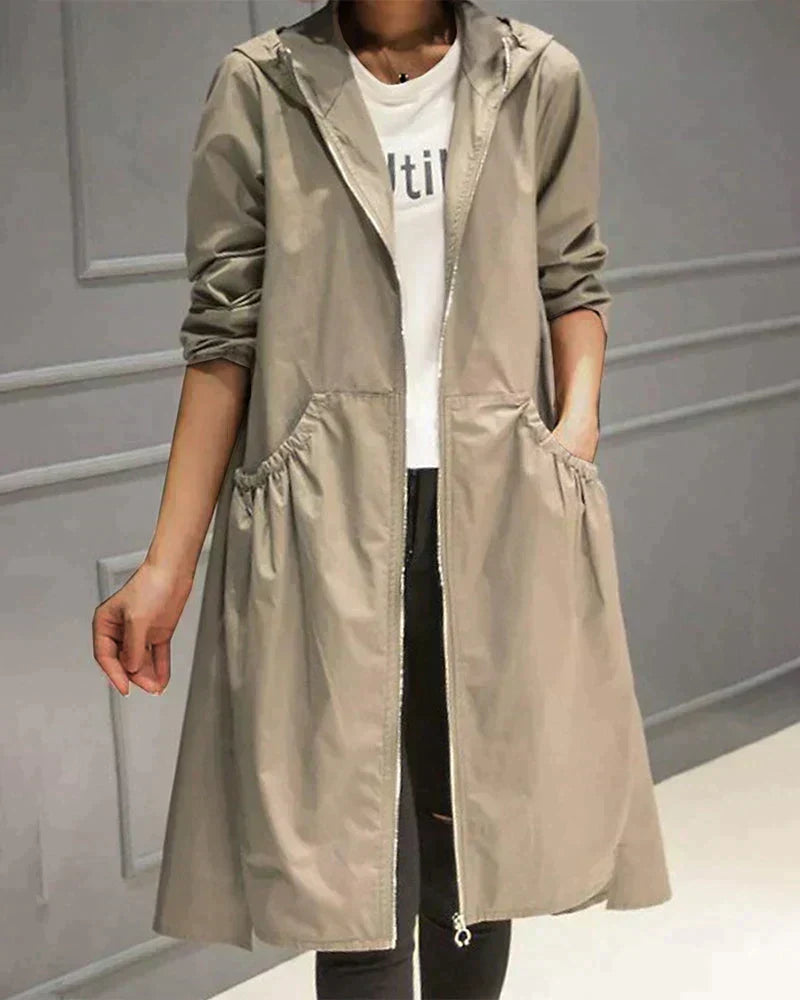R&B | Leichte Damen Regenjacke mit Kapuze