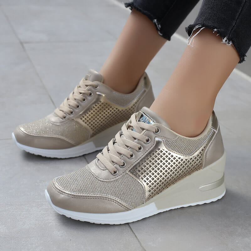 Damen Wedge-Heels mit Schnürverschluss R&B
