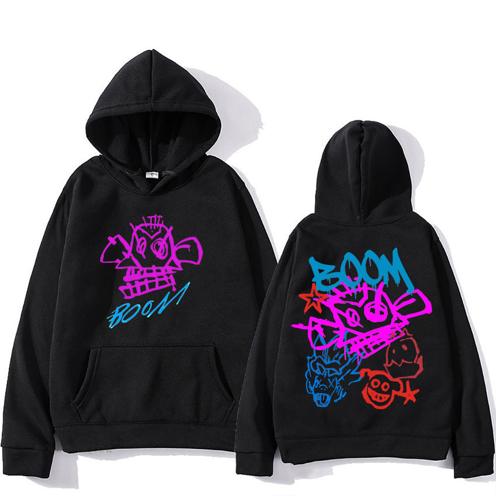 R&B | Arcane Jinx Cartoon Langarm-Hoodie
