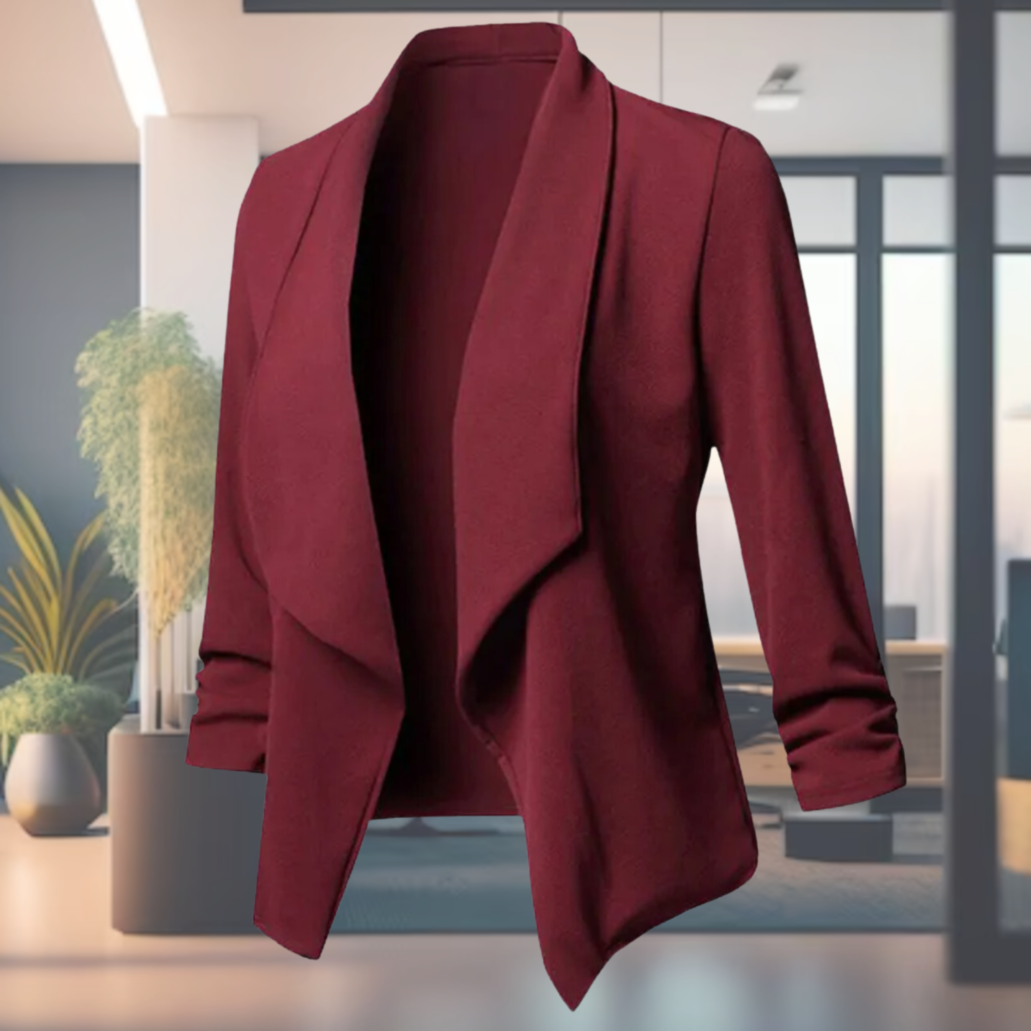 R&B | Offener Damenblazer Mit Langen Ärmeln
