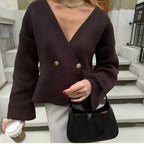 R&B | Eleganter, lässig gestrickter Cardigan für Frauen
