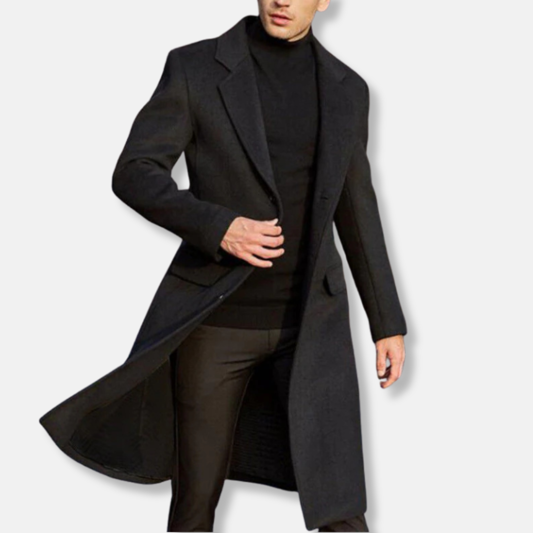 R&B | Wollmischung maßgeschneiderte Passform Knopf klassischer Formalstil