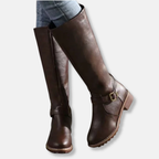 R&B | Stiefel - Lederähnliches Material - Knielanger Schaft - Doppelte Reißverschlussöffnung