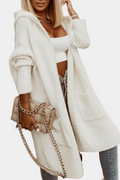 R&B | Lange, locker geöffnete Damenstrickjacke