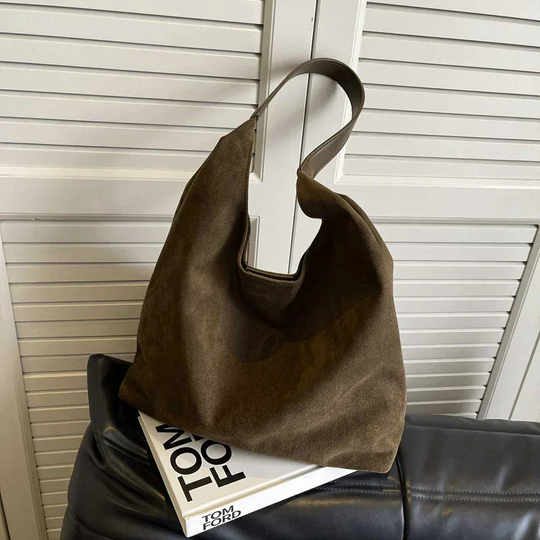 R&B | Damen Wildleder Tote Bag Stilvolle Frauentasche
