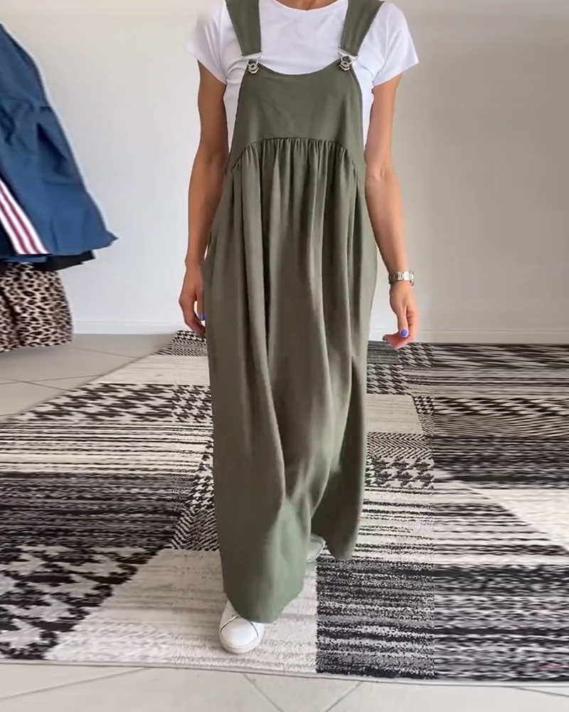 R&B | Kleid Lässig Einfarbig Hosenträger