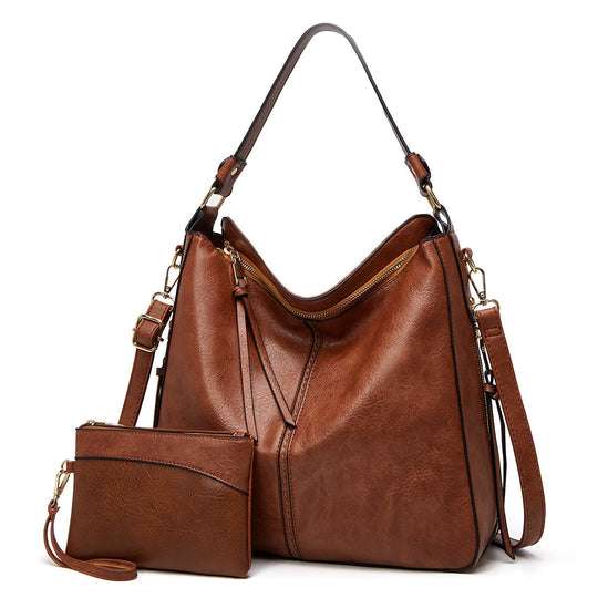 R&B | Leder Tasche mit Großer Kapazität und Seitenfächern