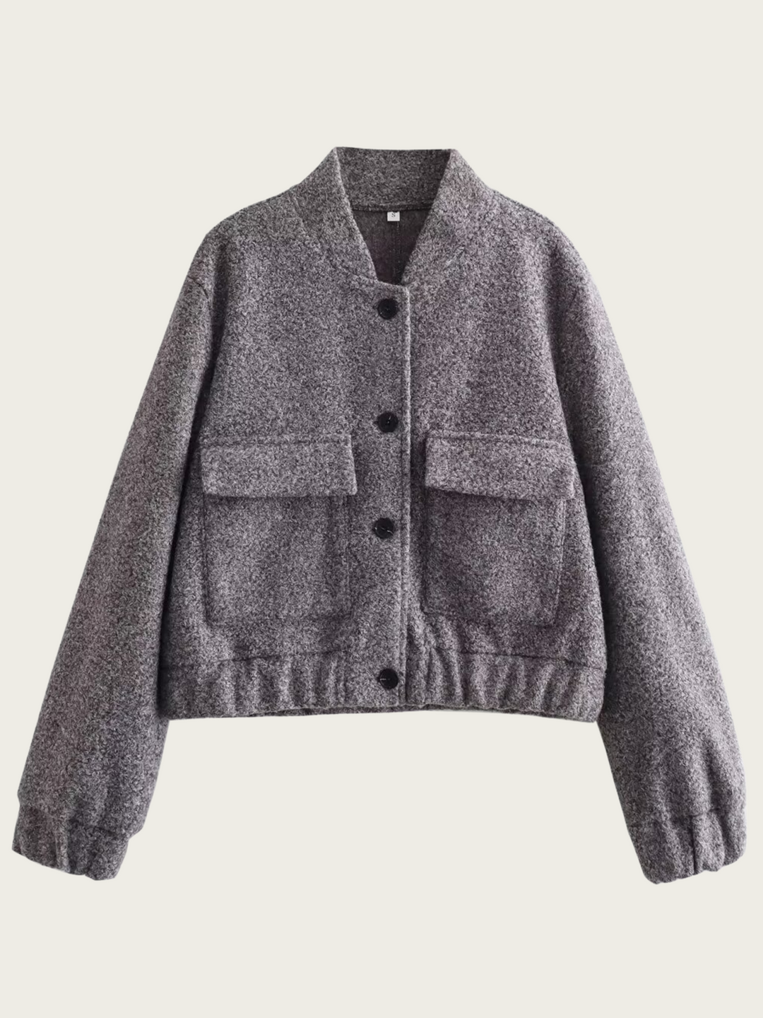 R&B | Kurze graue Wolljacke für Frauen Mauwi