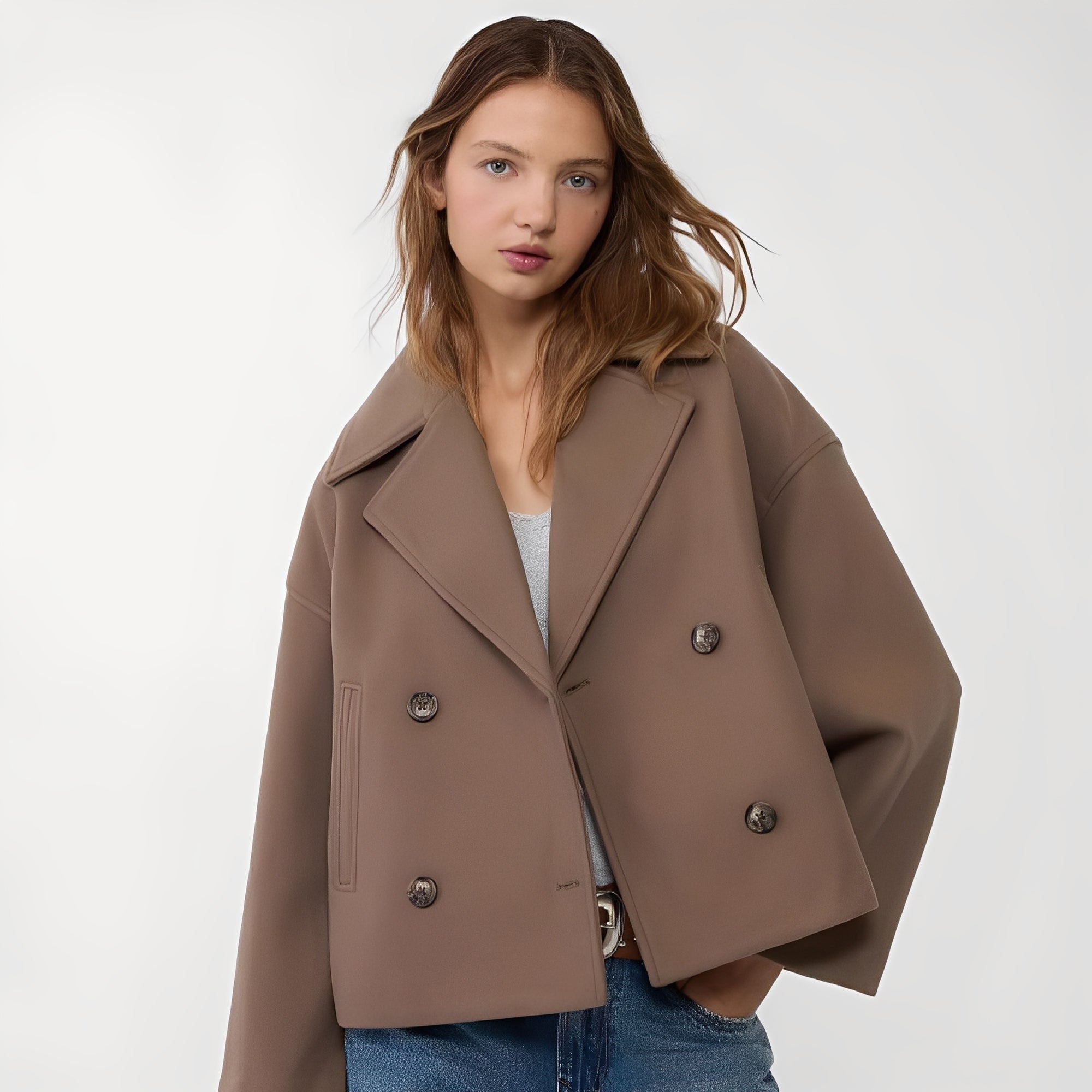 R&B | Freizeit, locker sitzende Kurzjacke für Frauen