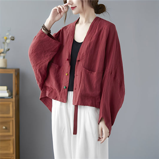 R&B | Locker kurzer Cardigan mit Taschen