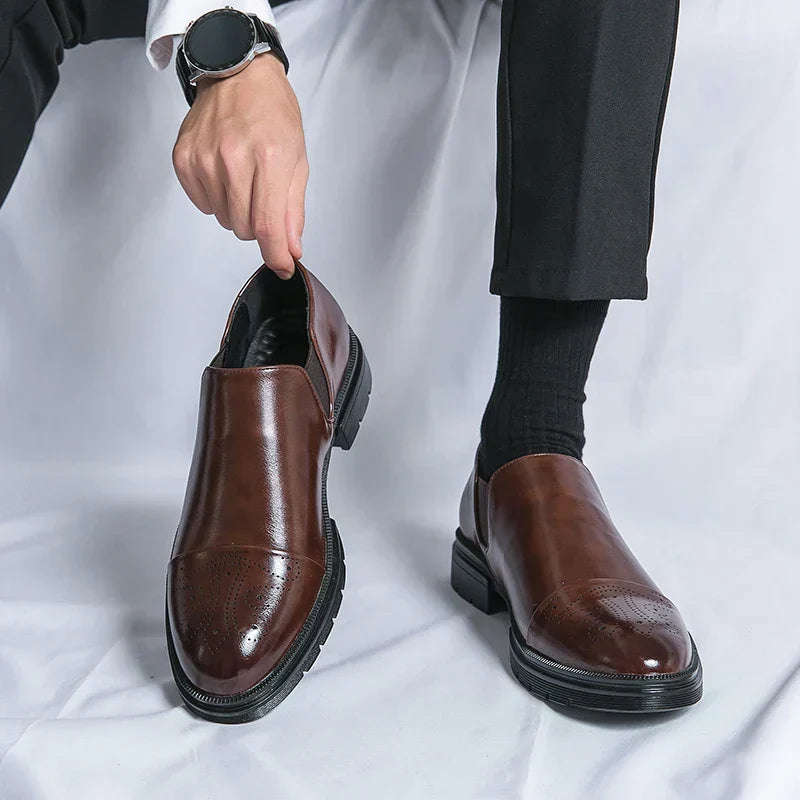 R&B | Elegante Herrenschuhe Klassische Slipper Anzugschuhe mit Eleganter Verarbeitung