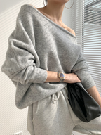 R&B | Pullover Asymmetrisch für Damen Warm