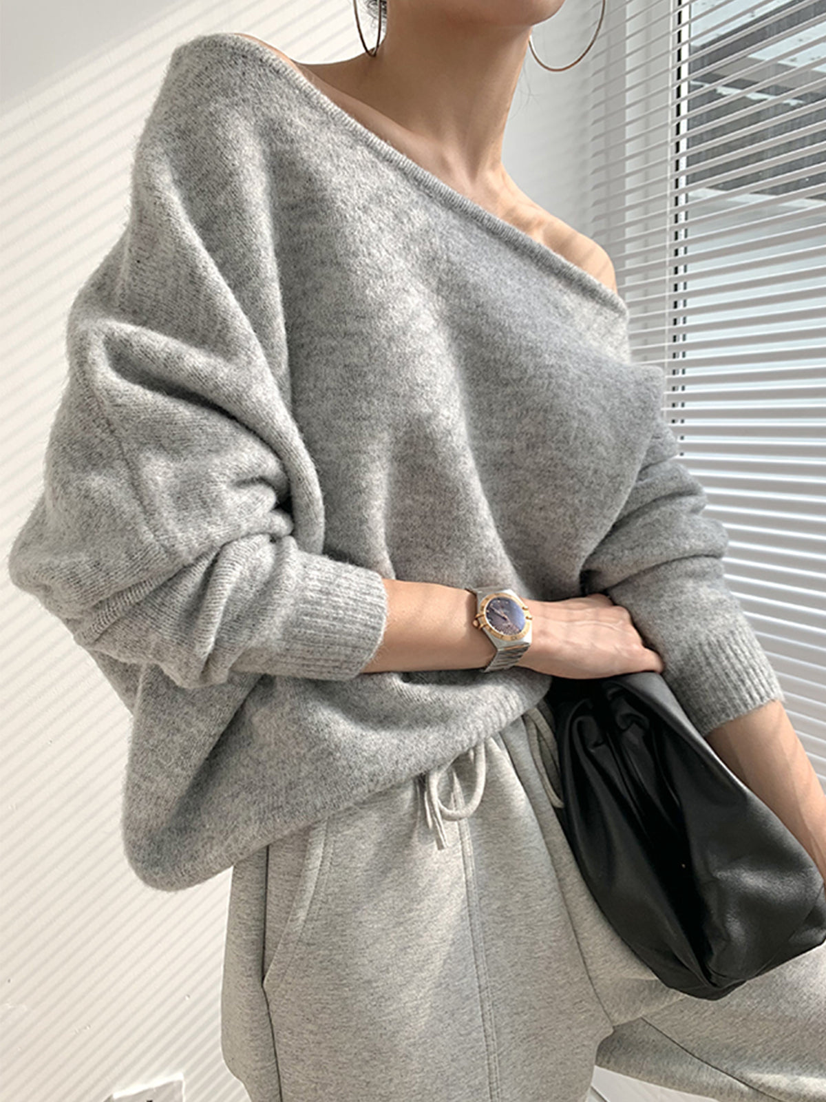 R&B | Pullover Asymmetrisch für Damen Warm
