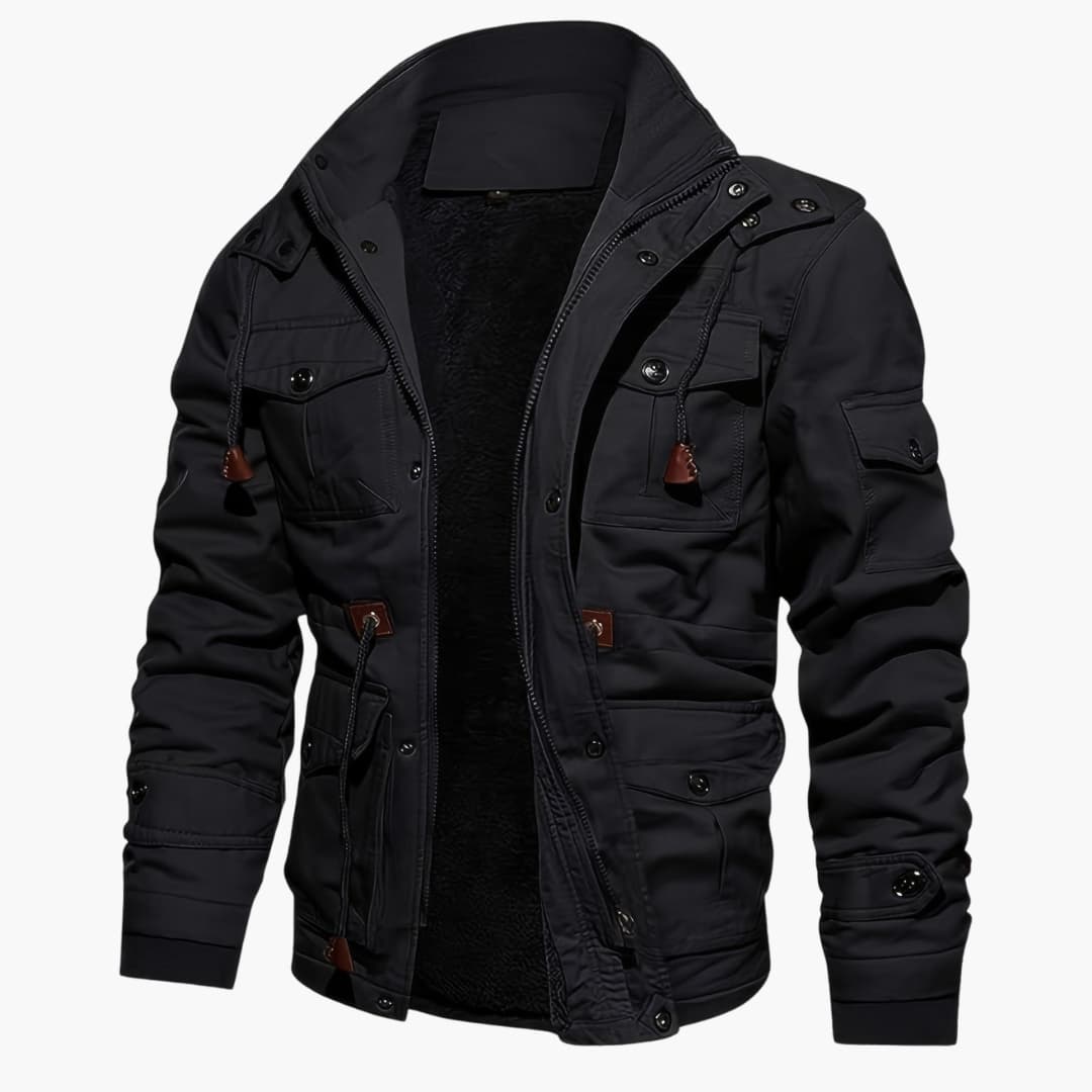 R&B | Warme Fleecejacke mit Taschen für Herren