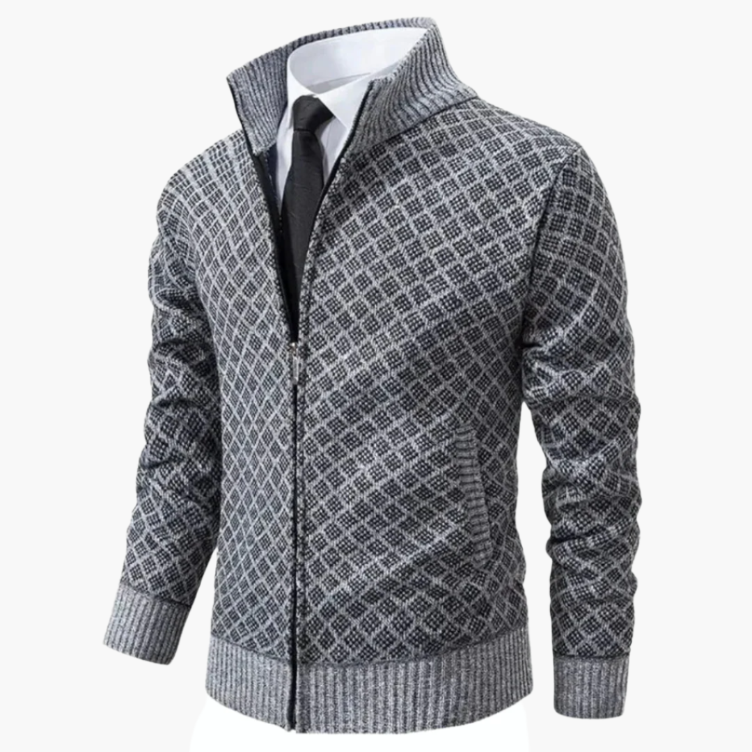 R&B | Strickjacke Im Business-Look - Eleganter Freizeit- und Büro-Stil