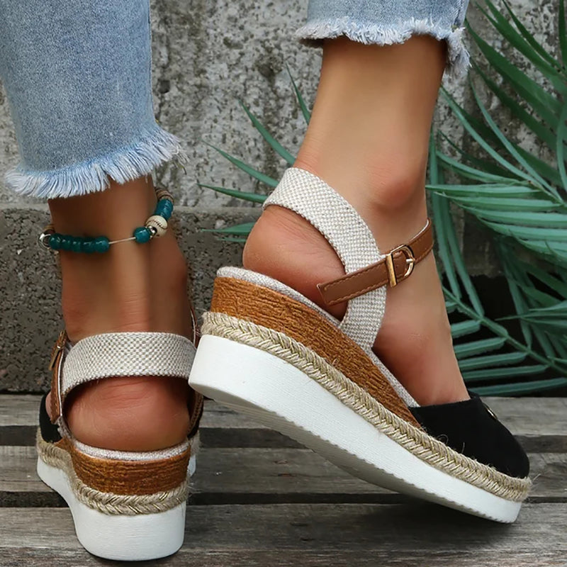 Vintage Wedge Sandalen R&B