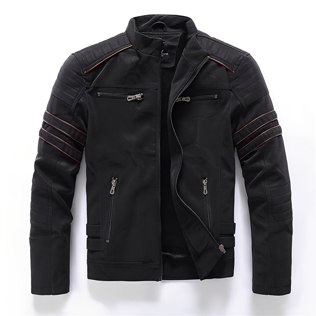 R&B | Stylische Motorrad Vegan-Lederjacke für Herren