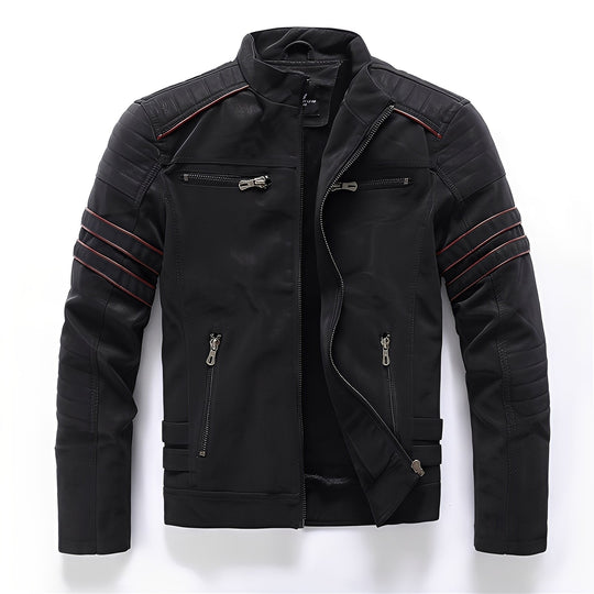 R&B | Stylische Motorrad Vegan-Lederjacke für Herren