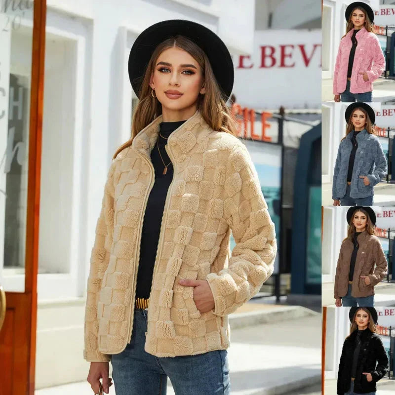 R&B | Karierte Winterjacke für Damen