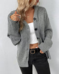 R&B | Schlichter Cardigan mit Kapuze und Schnüren