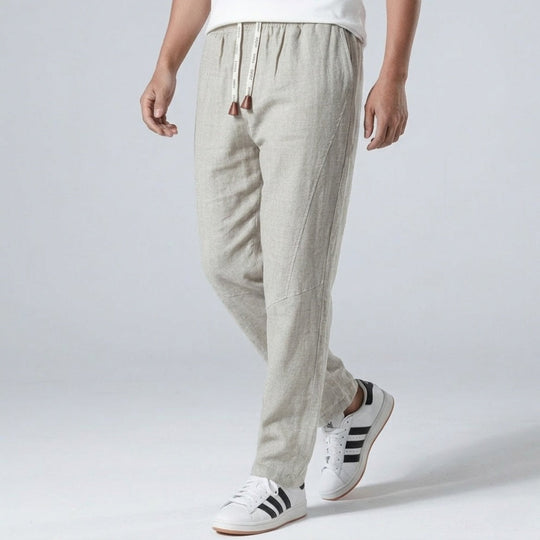 Unisex Minimalistische Leinenhose