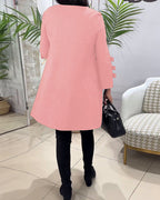 R&B | Knielanges Kleid mit Langen Ärmeln