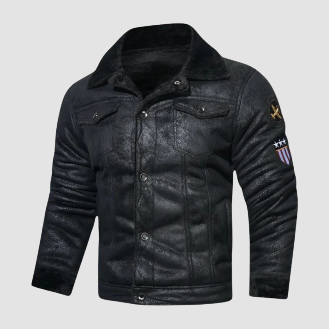 R&B | Winter Bomberjacke mit Fleece-Futter und Pilotenstil