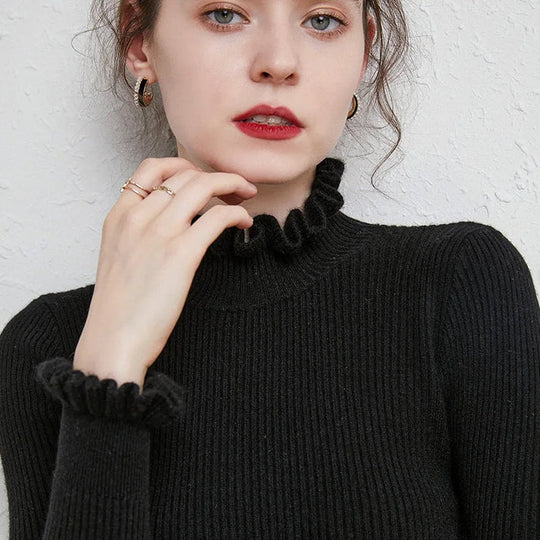 Pullover für Damen mit Rollkragen