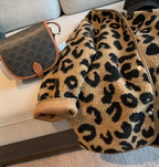 R&B | Stylische Leopardenmuster Fleecejacke