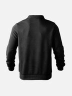 R&B | Halb-Zip Pullover mit Strukturmuster - Smart-Casual Stil für Alltag und Büro