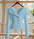 R&B | Strickjacke Damen Kurz Cardigan für Übergangsjahre