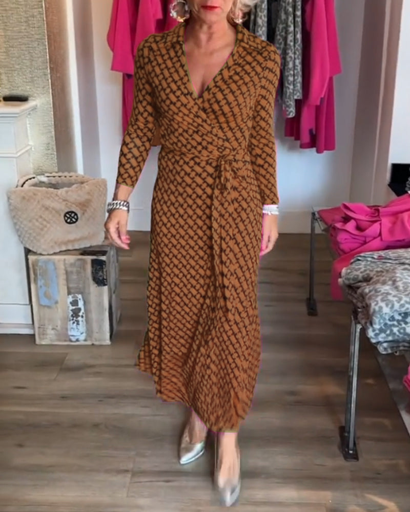 R&B | Maxikleid mit V-Ausschnitt