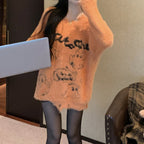 R&B | Ghost Jacquard Lockere Halloween Strickpullover