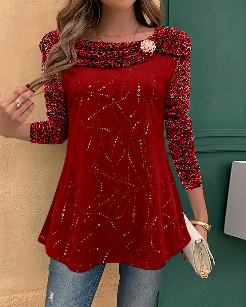 R&B | Oberteil mit Leopardenmuster