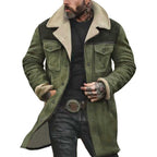 Herren Teddyfellteppich-Mantel