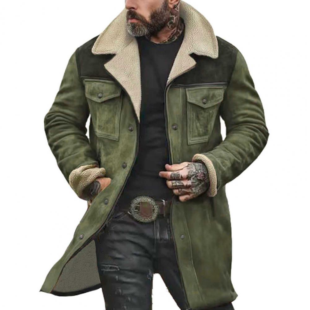Herren Teddyfellteppich-Mantel