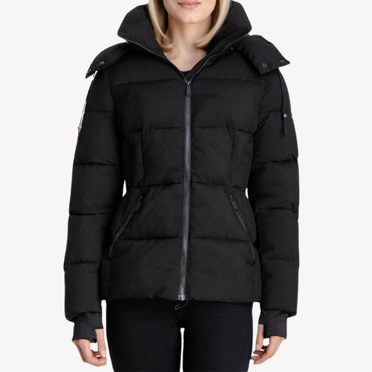 R&B | Damen-Pufferjacke mit Reißverschluss