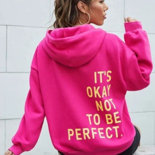 R&B Damen Hoodie mit Rückenprint und Kapuze