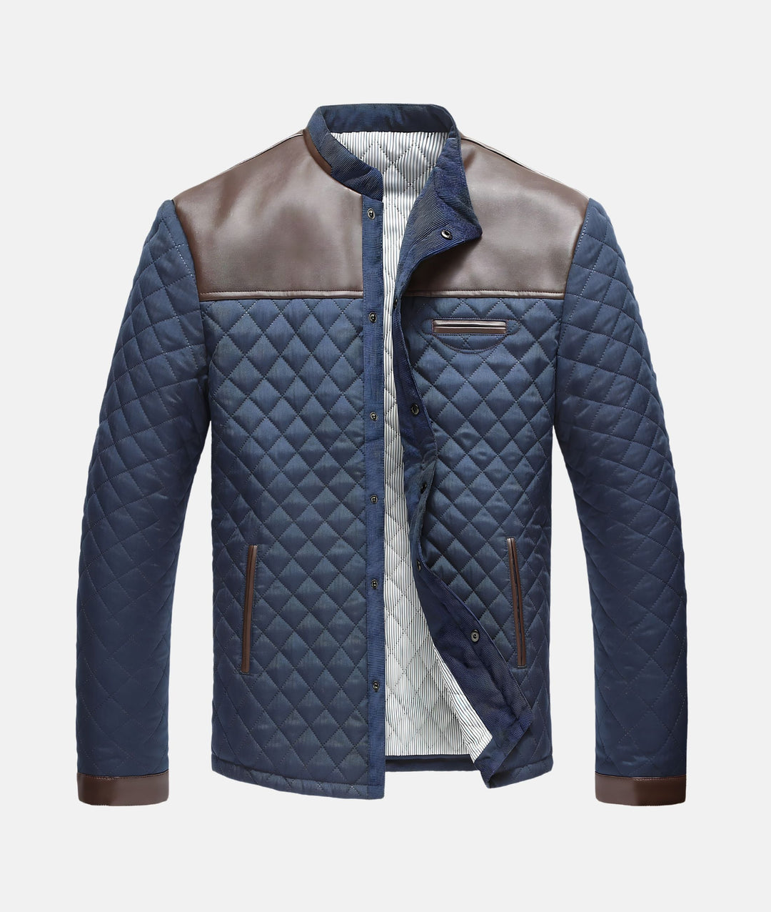 R&B | Herren Knopfleiste Steppjacke