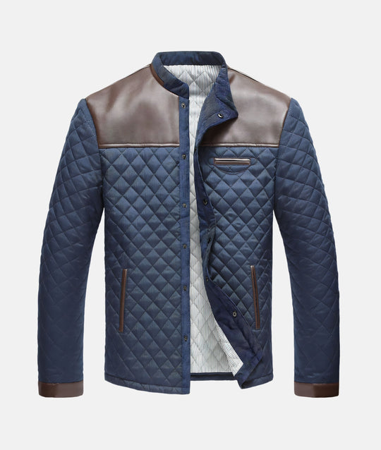 R&B | Herren Knopfleiste Steppjacke