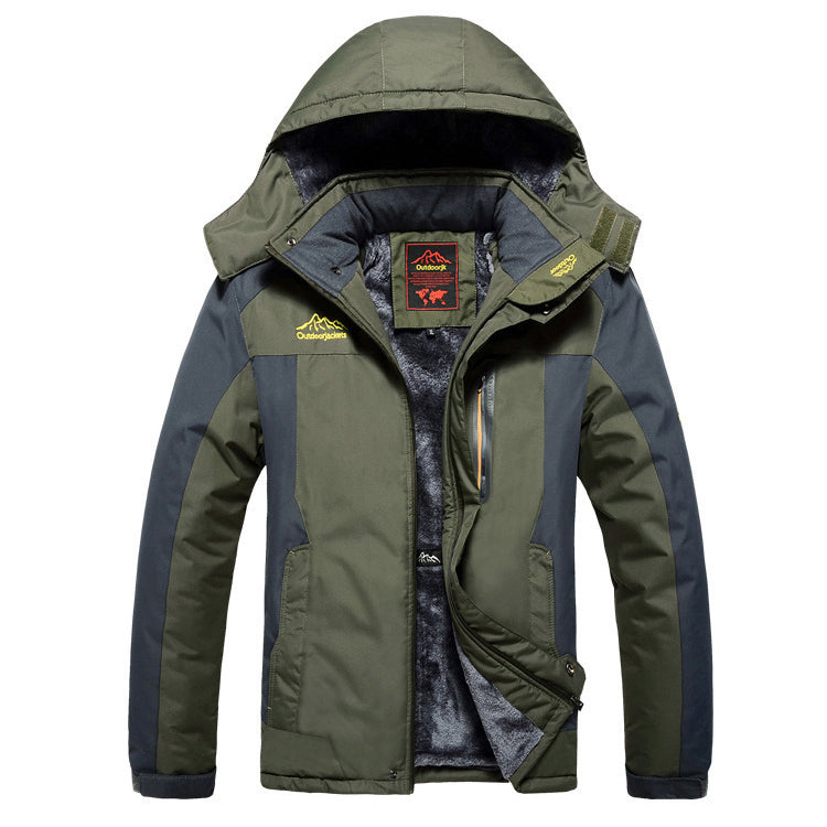 R&B | Wasserdicht gefütterte Herrenjacke mit Kapuze