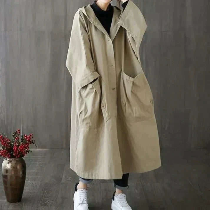 R&B | Klassischer Trenchcoat mit Gürtel für Damen