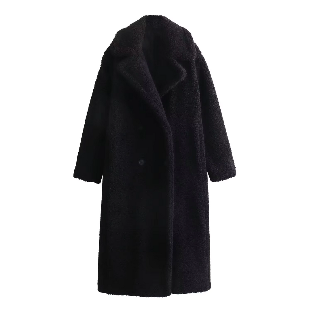 R&B | Polare Oversize mit Stehkragen und Reißverschluss für Damen Ideal für kaltes Wetter