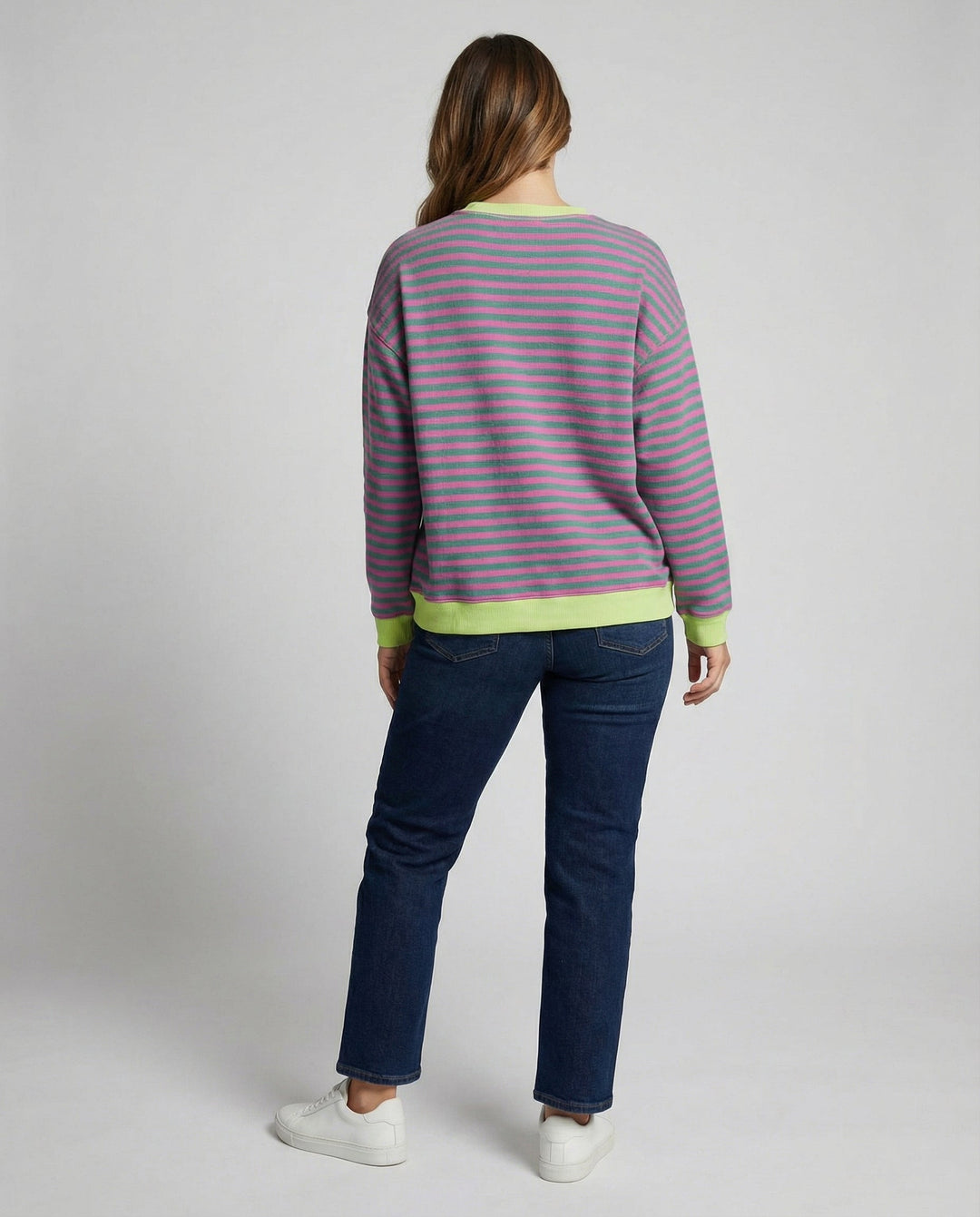 Gestreifter Oversized Pullover Damen | R&B