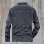 R&B | Cordjacke mit Knopfverschluss Baumwollmischung Zeitloses Design